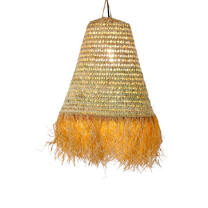 Boho Palm Leaf Pendant Lamp