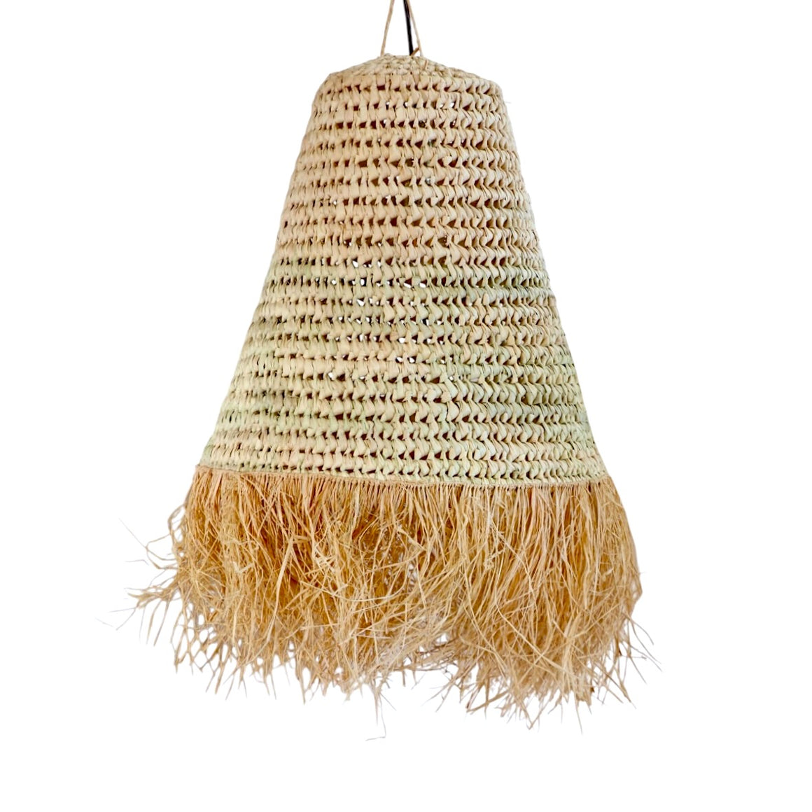 Boho Palm Leaf Pendant Lamp