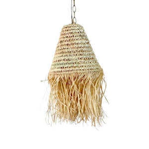 Boho Palm Leaf Pendant Light