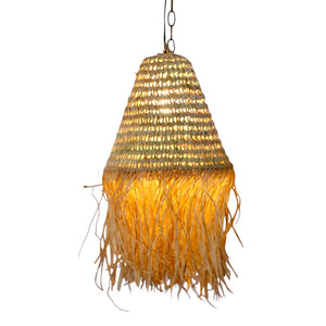 Boho Palm Leaf Pendant Light