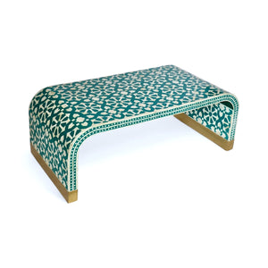 Fez Turquoise  Bone Inlay Coffee Table