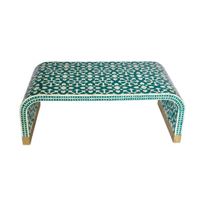 Fez Turquoise  Bone Inlay Coffee Table