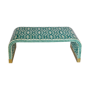 Fez Turquoise  Bone Inlay Coffee Table