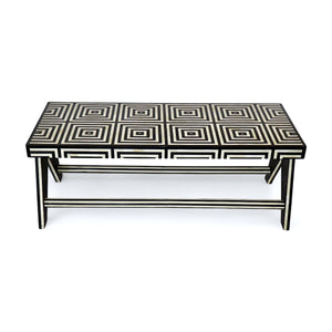 Geometric Bone Inlay Bench