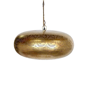 Handcrafted Brass Moroccan Pendant Lamp