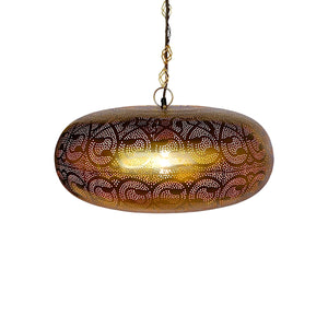 Handcrafted Brass Moroccan Pendant Lamp