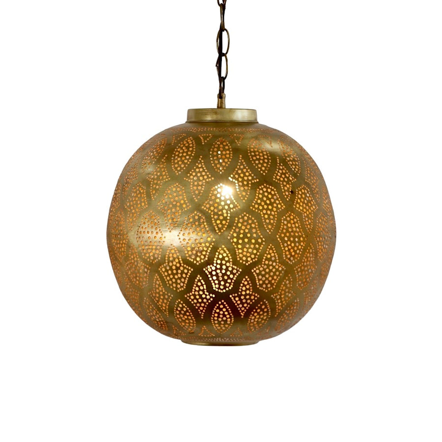 Hanging Moroccan Brass Lamp