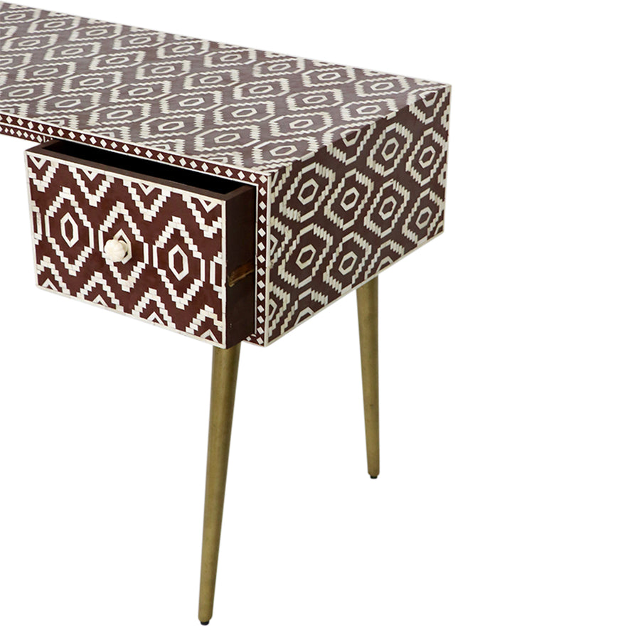 Brown Ikat Desk