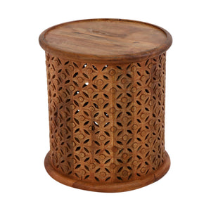 Jain Wood Drum Table